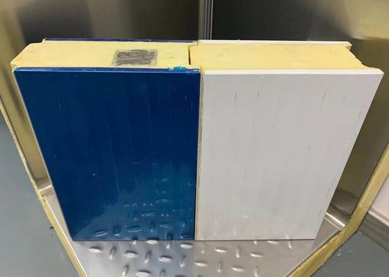 2.0mm Steel Polyurethane Board 42KG / M3 Cold Storage Insulated Panels