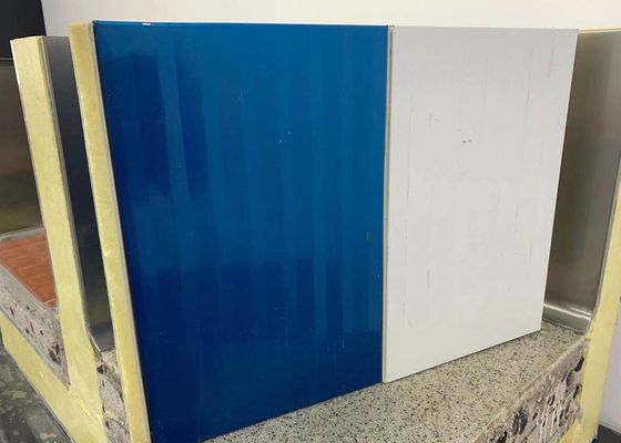 2.0mm Steel Polyurethane Board 42KG / M3 Cold Storage Insulated Panels
