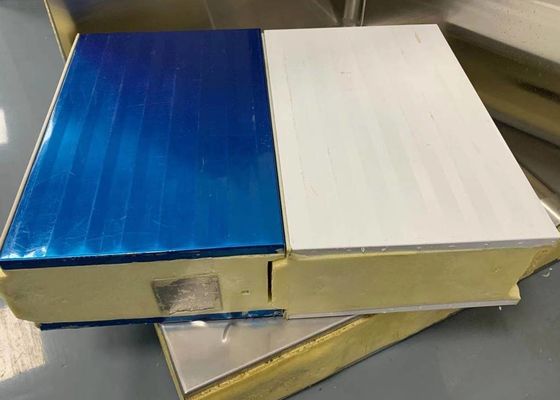 2.0mm Steel Polyurethane Board 42KG / M3 Cold Storage Insulated Panels